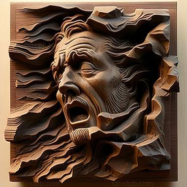 3D мадэль Ричард Арцшвагер, американский художник (STL)